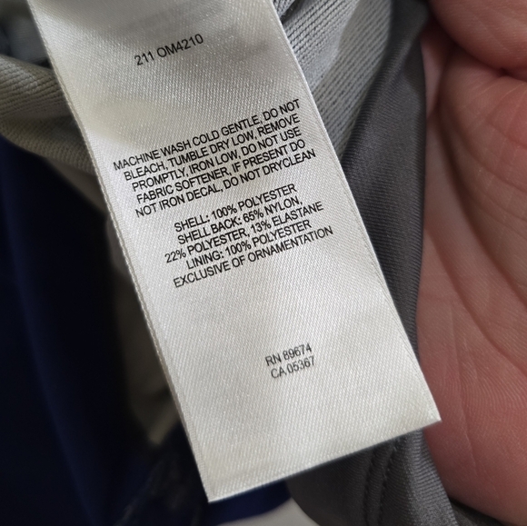 Mountain Hardwear AirShield Soft Shell Zip Front Jacket Large Blue Black - Picture 7 of 8